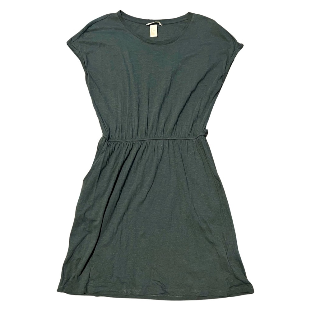 Cinch waste dress with pockets